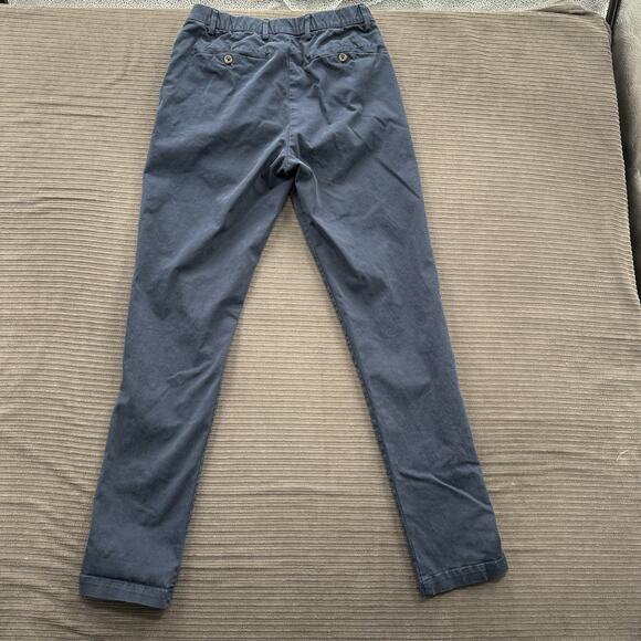 Bear Bottom Pants Men 28/32 Blue Cotton Performance Chino Elastic Waist Casual. - Picture 2 of 8